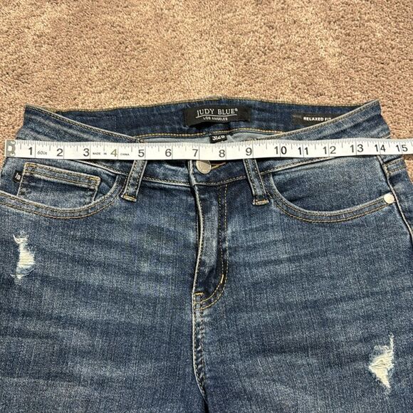 Judy blue! Dark stretchy relaxed denim size 3 like new - Picture 4 of 9